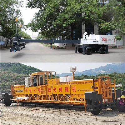 Qual é a diferença entre uma mesa laser de concreto e uma pavimentadora?